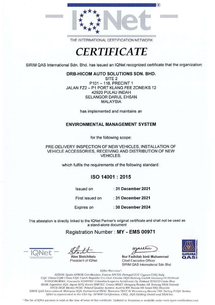 DHAS ISO 14001:2015 (PKFZ)